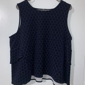 Ann Taylor Navy Business Top